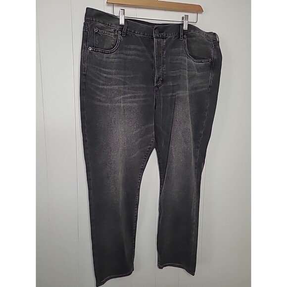 American Eagle Girlfriend Hi Rise Size 18 Jeans Reg Black Button fly stretch New - Picture 2 of 9